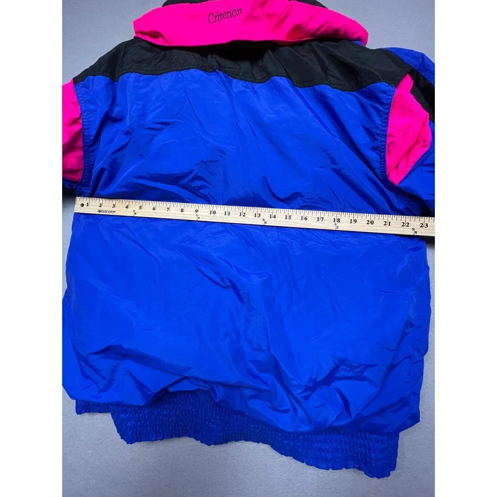 Columbia Criterion Jacket Nylon Blue Pink Black XL Mens